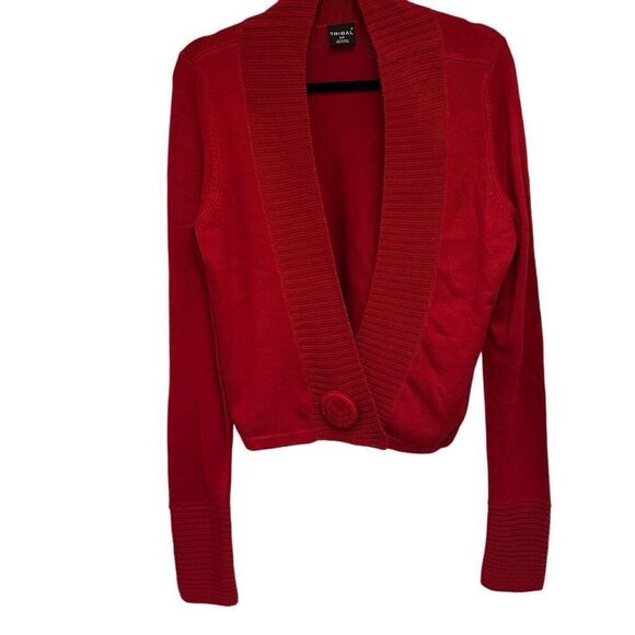 Tribal Red Crew Neck Sweater - Picture 1 of 7